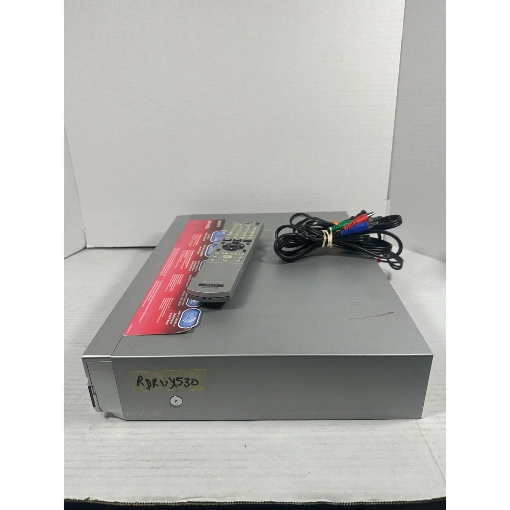 Sony RDR-VX530 DVD Recorder VCR Combo Silver One-Touch Dubbing with Remote